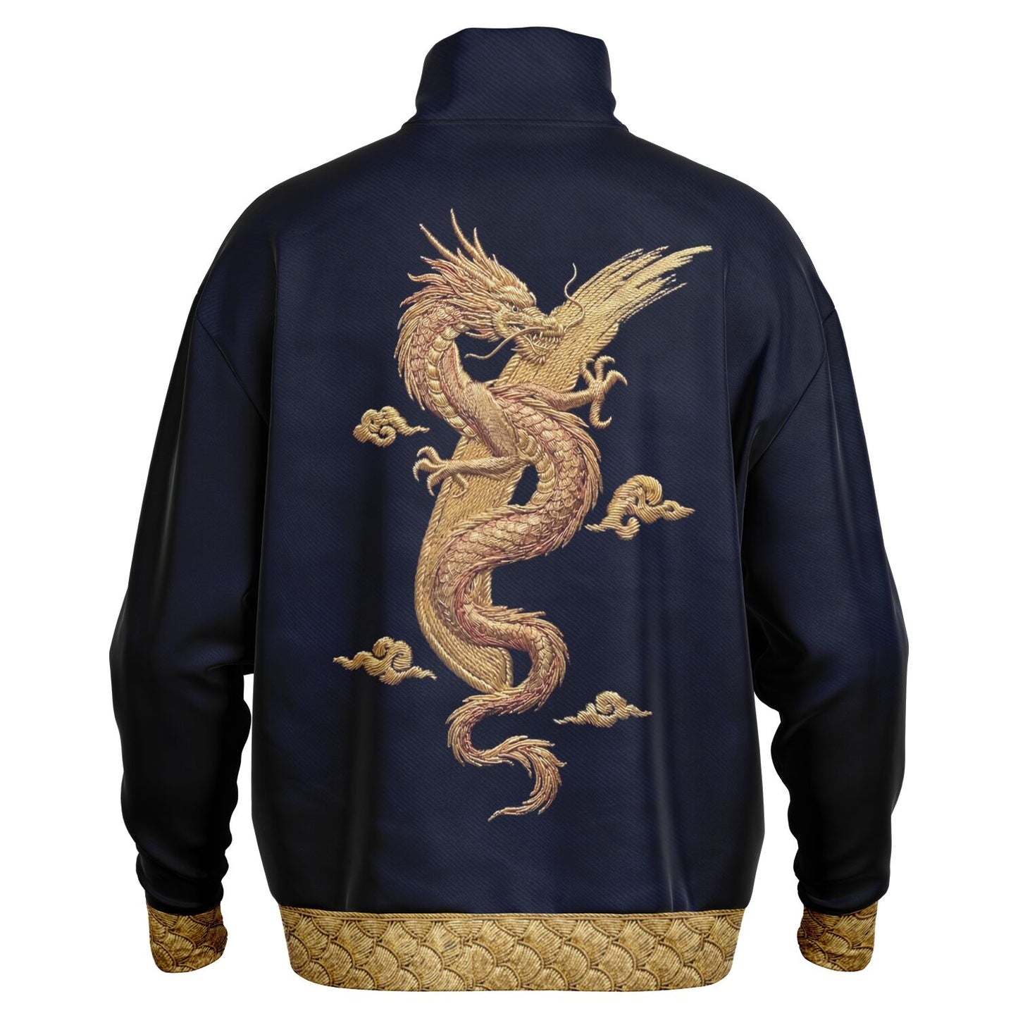 Dragon Ascent - Japanese Graphic Quarter-Zip Sweatshirt