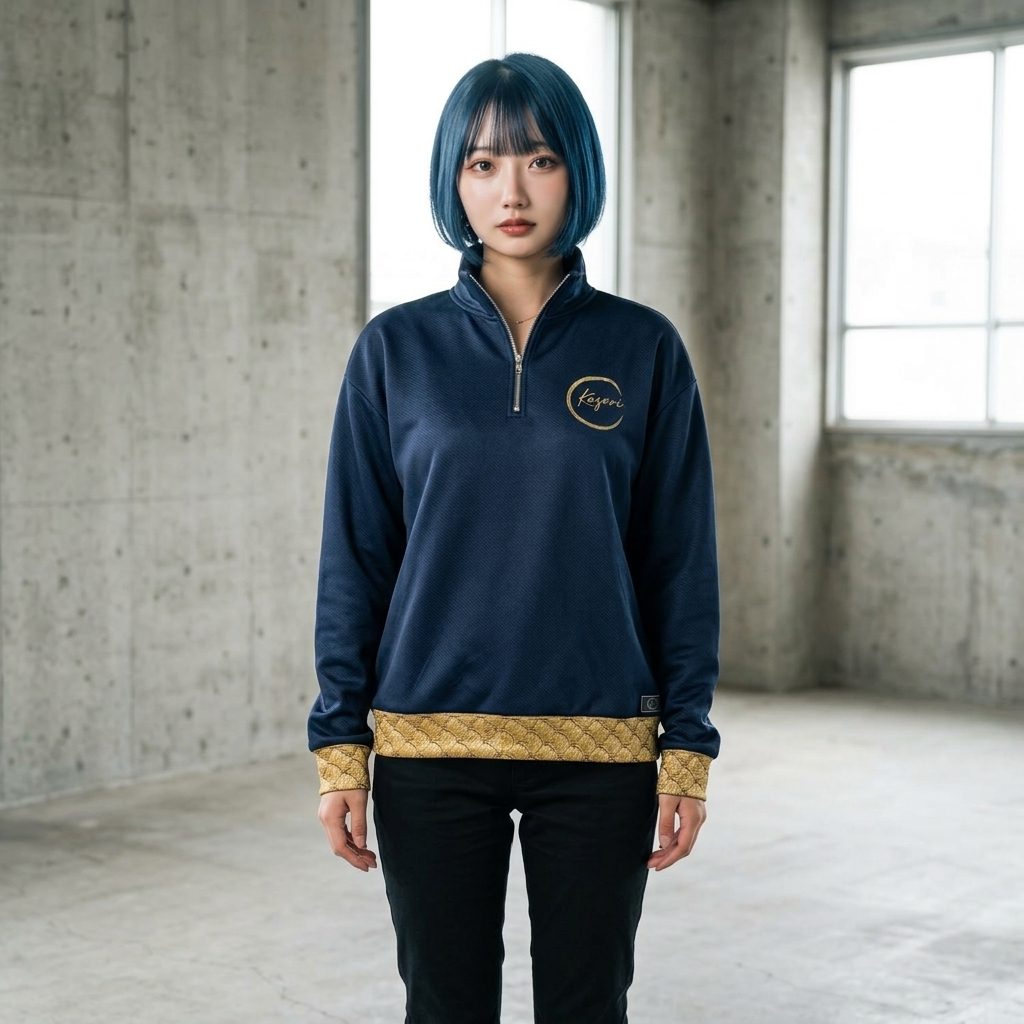 Dragon Ascent - Japanese Graphic Quarter-Zip Sweatshirt