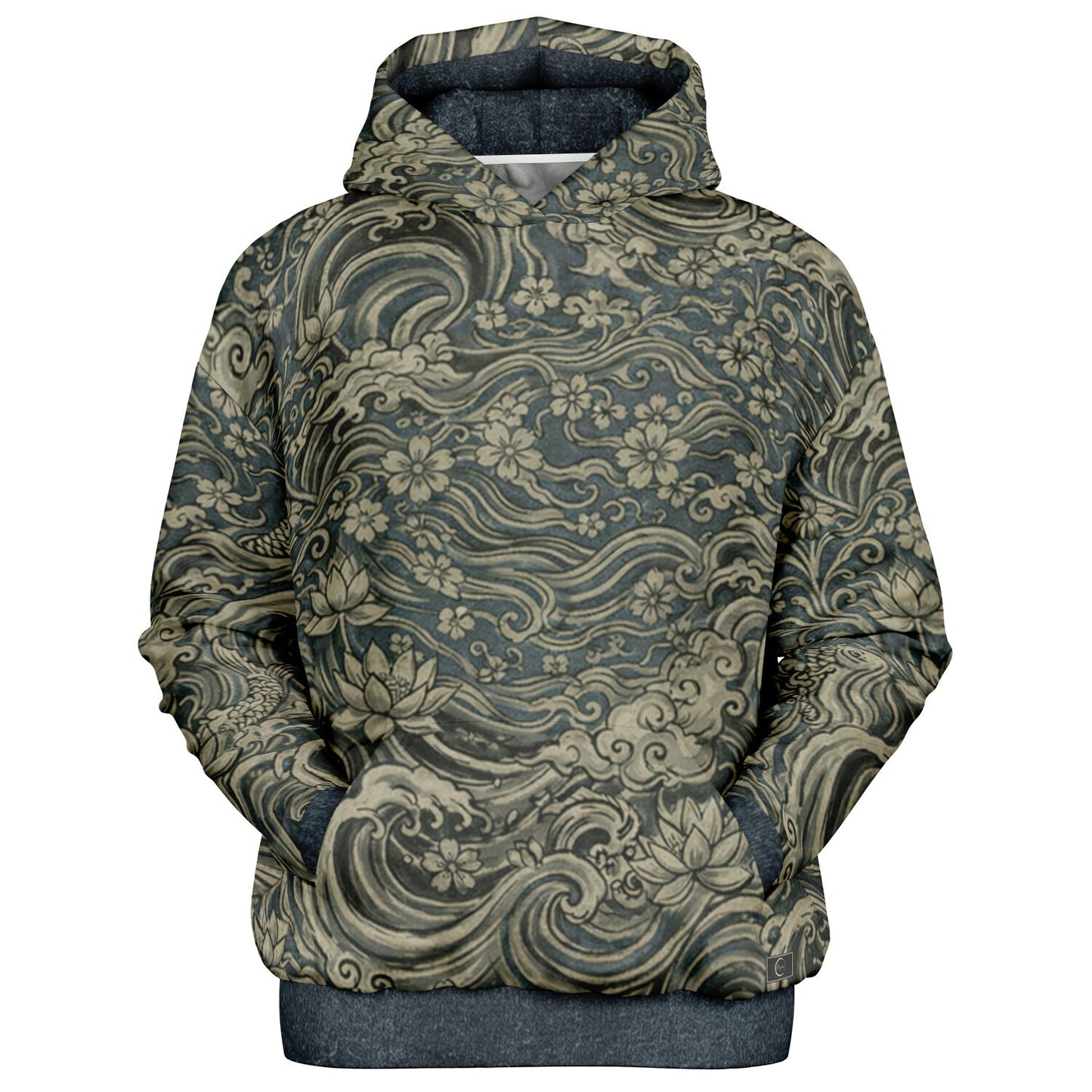 Yin-Yang Koi - Japanese Vintage Zen All-Over Print Hoodie