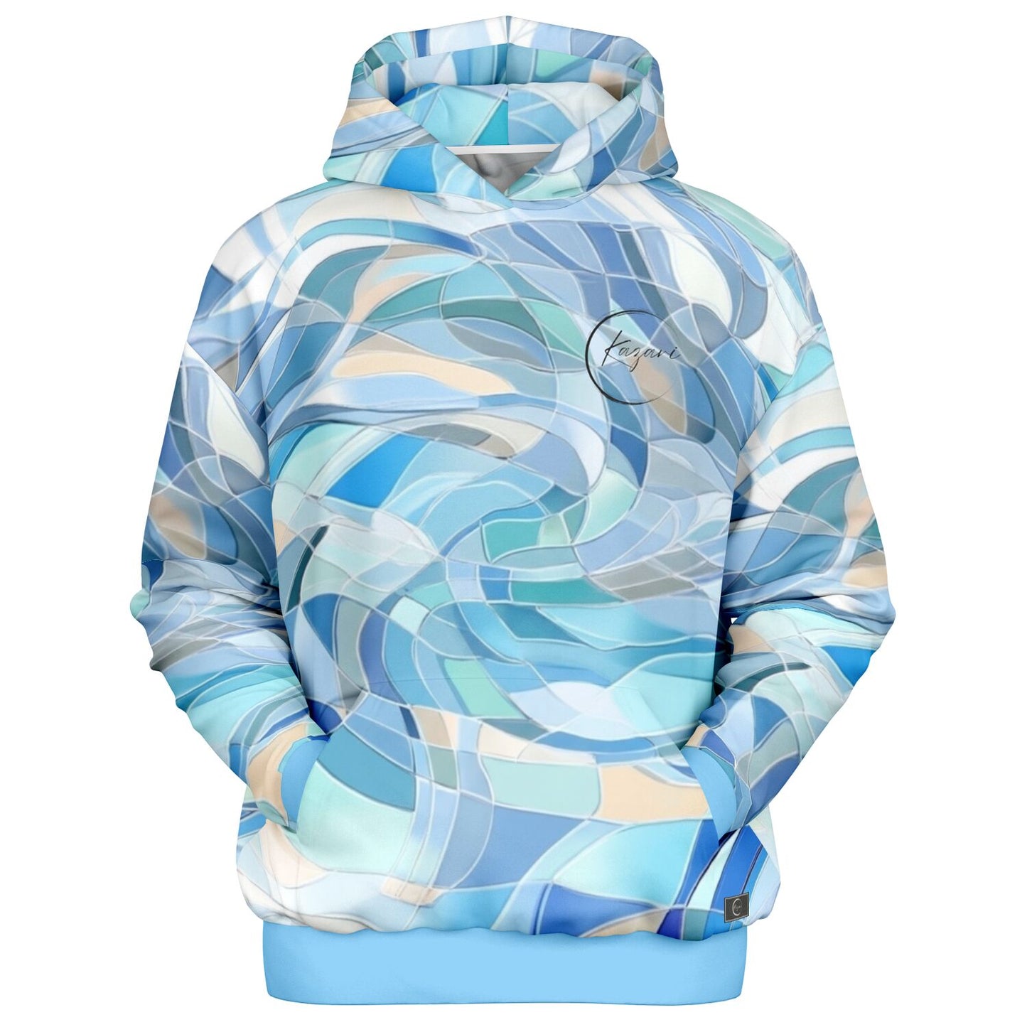 Stained Koi - Japanese Nishikigoi Art Mosaic Hoodie