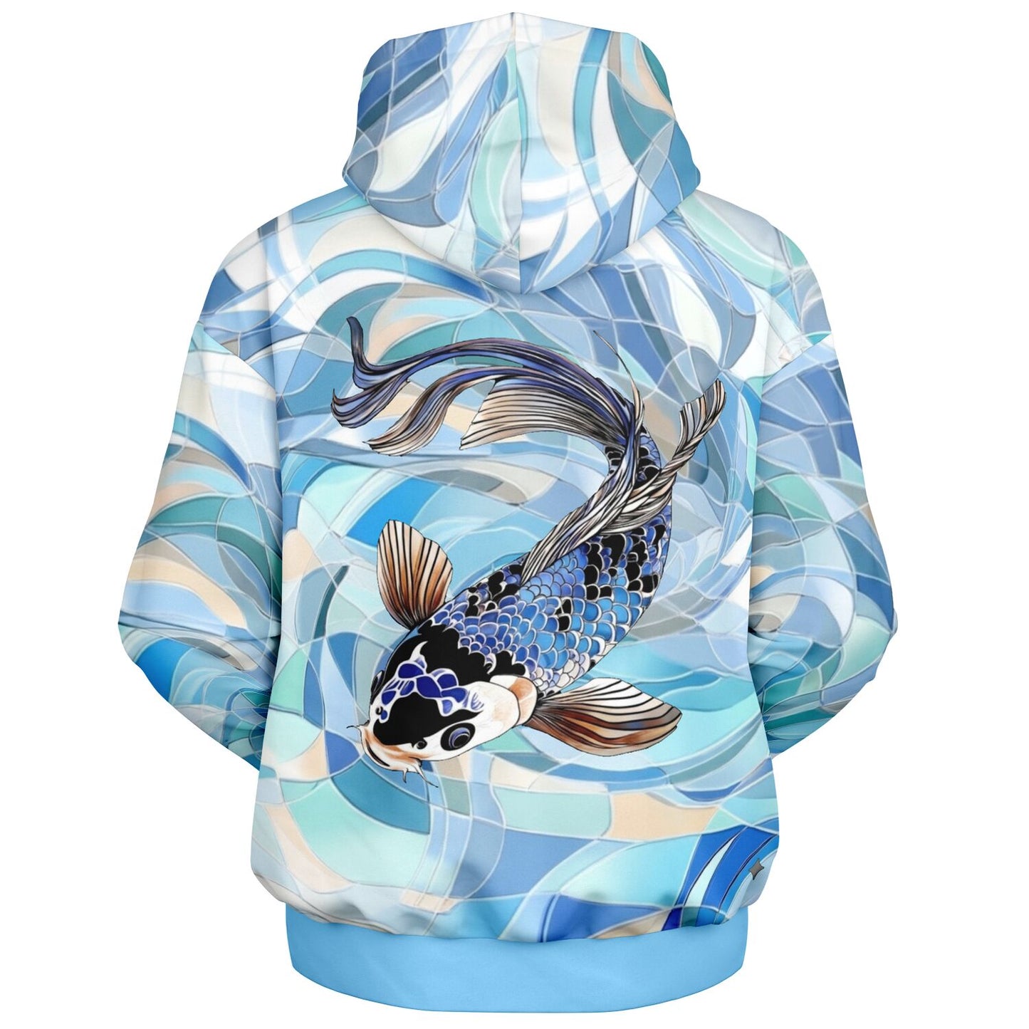 Stained Koi - Japanese Nishikigoi Art Mosaic Hoodie