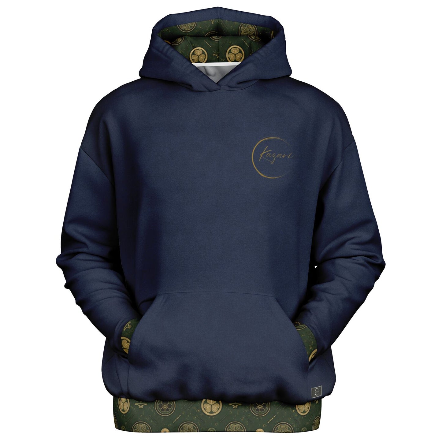 KAMON Monogram - Japanese Heritage Minimalist Hoodie 【Midnight Indigo】